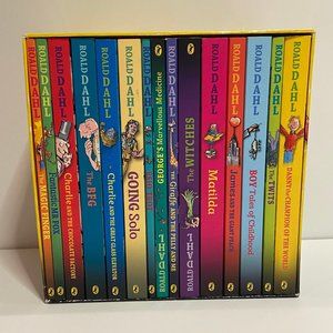 BOXED SET Of 15 Roald Dahl Books WITH BONUS MYSTERY BOOK